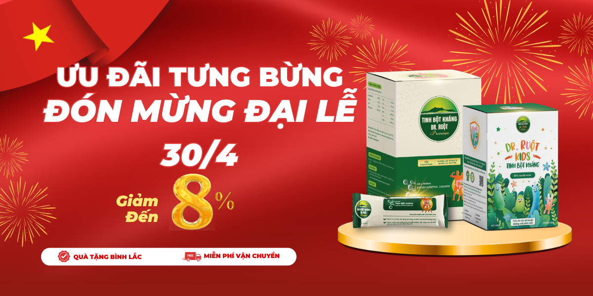 Tinh Bột Kháng Dr Ruột tưng bừng mừng đại lễ