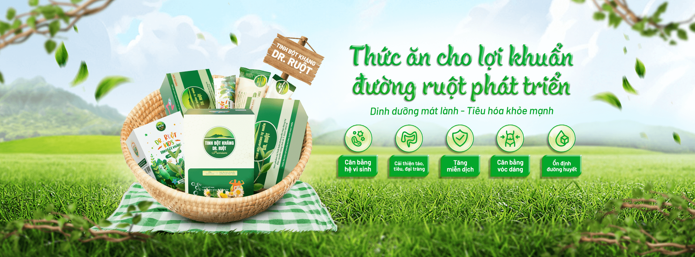 Tinh bột kháng Dr. Ruột - Dinh dưỡng vàng cho đại tràng khỏe mạnh